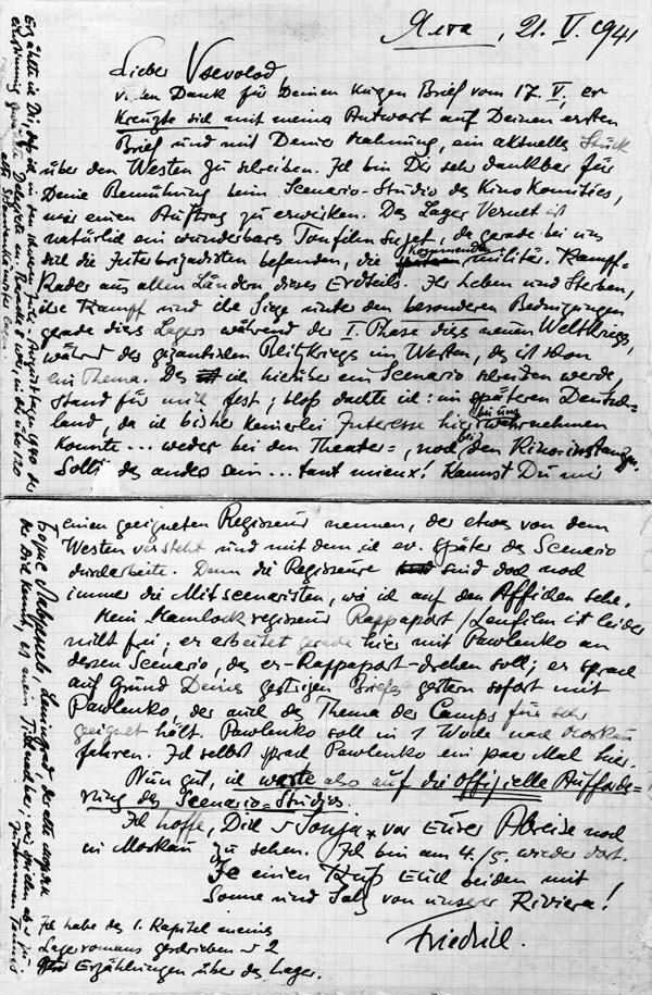 Ein handgeschriebener Brief.