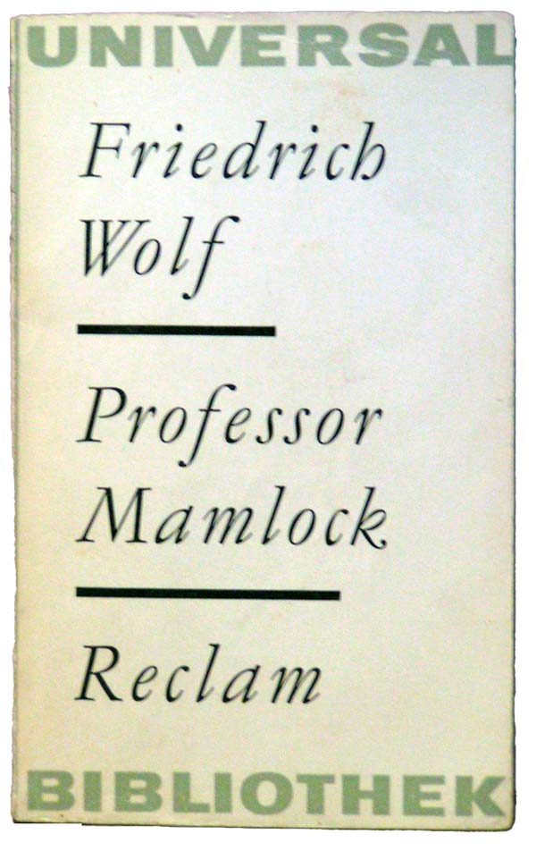 Coverbild "Professor Mamlock" von Friedrich&nbsp;Wolf im Reclam-Verlag