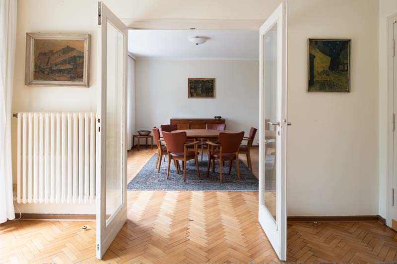 Blick in das Esszimmer