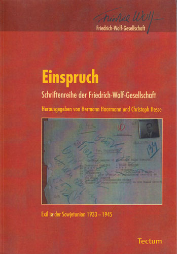 Einspruch Band 2: "Exil in der Sowjetunion 1933 bis 1945"