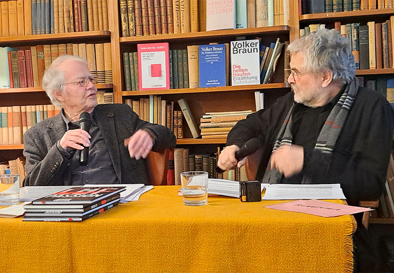 Volker Braun und Hans-Dieter Schütt