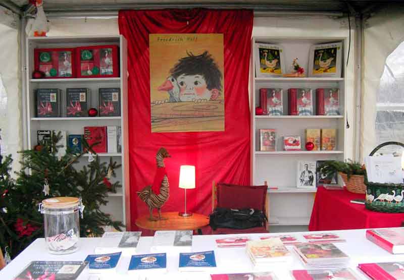 Stand auf dem Weihnachtsmarkt