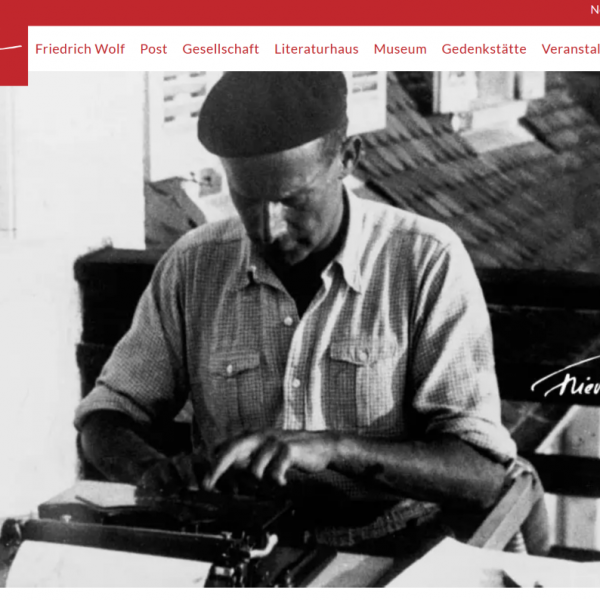 Screenshot der Startseite der neuen Website der FWG