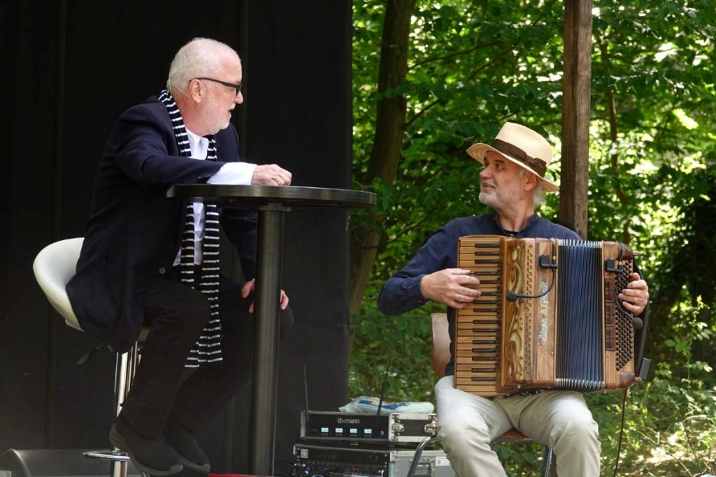 Frank Jahnel (links) und Tobias Morgenstern auf der B&uuml;hne