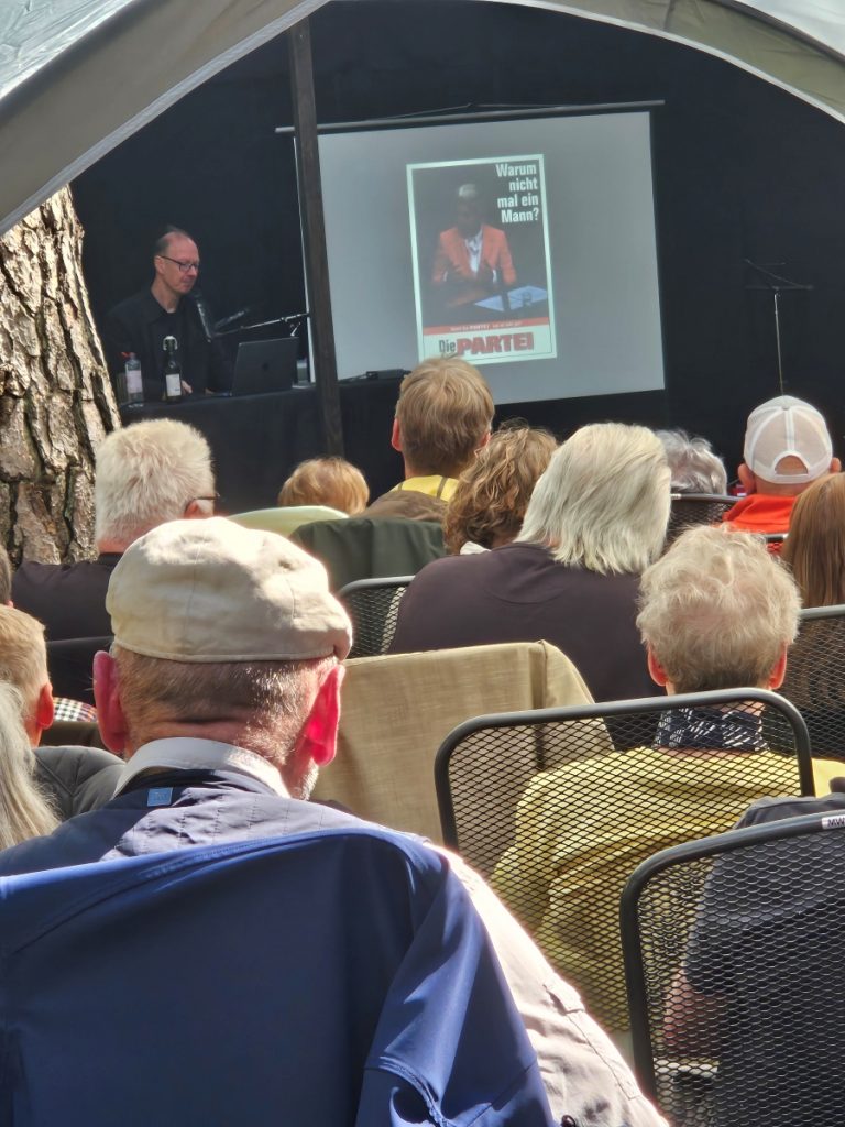 Martin Sonneborn bei seinem Auftritt