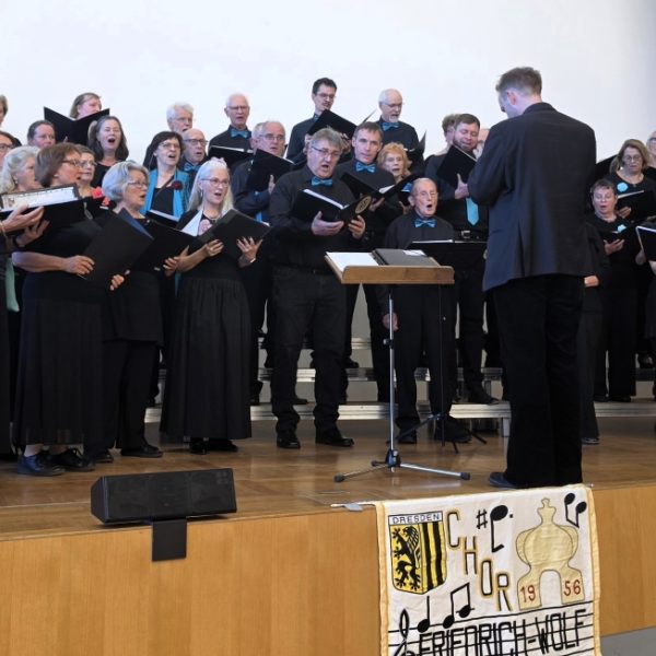 Der Auftritt des Chors beim Jubiläumskonzert
